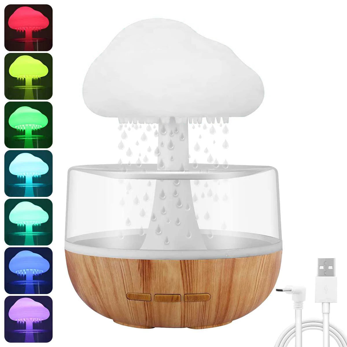 Humidificateur huile essentielle goute de pluie